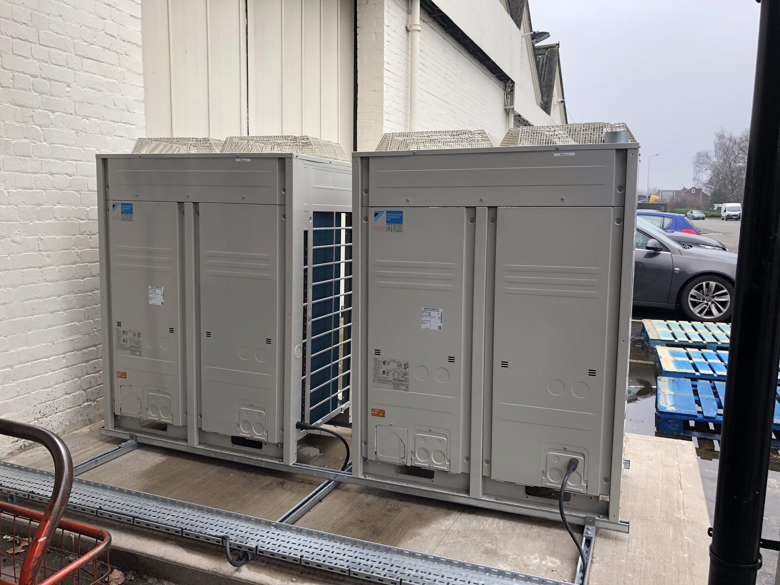 VRV System - Daikin VRV outdoor units installed on commercial building